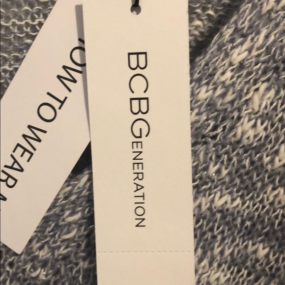 Bcbgeneration Twist-front Cropped Sweater In Eventide - Picture 7 of 15